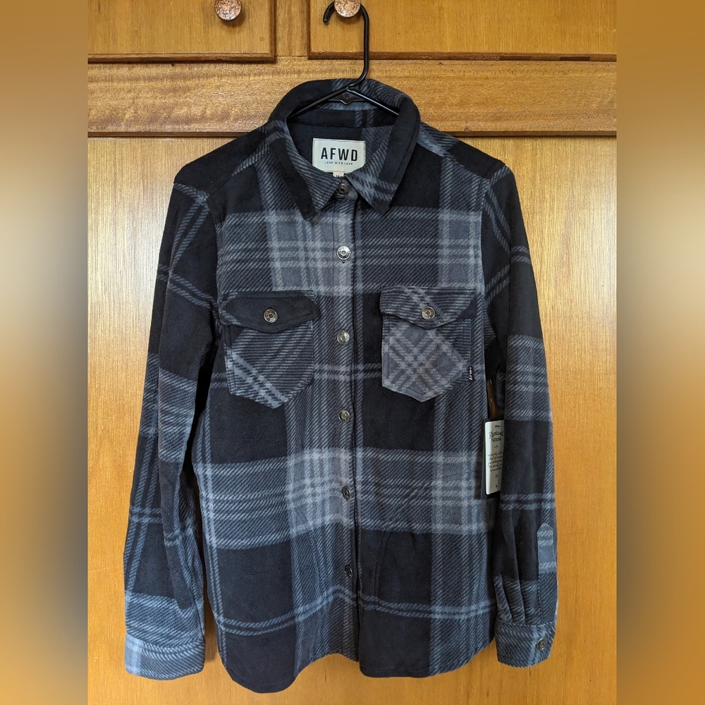 FLEECE FLANNEL - BLACK/GREY